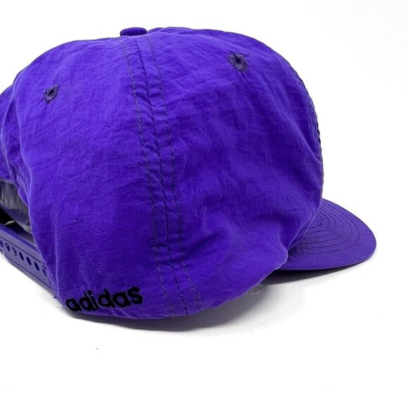 Vintage Super Rare Adidas Soccer Nylon Hat Cap SnapBack Logo On Bill